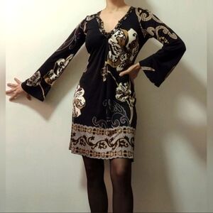 Hale Bob 100% Silk Floral Dress